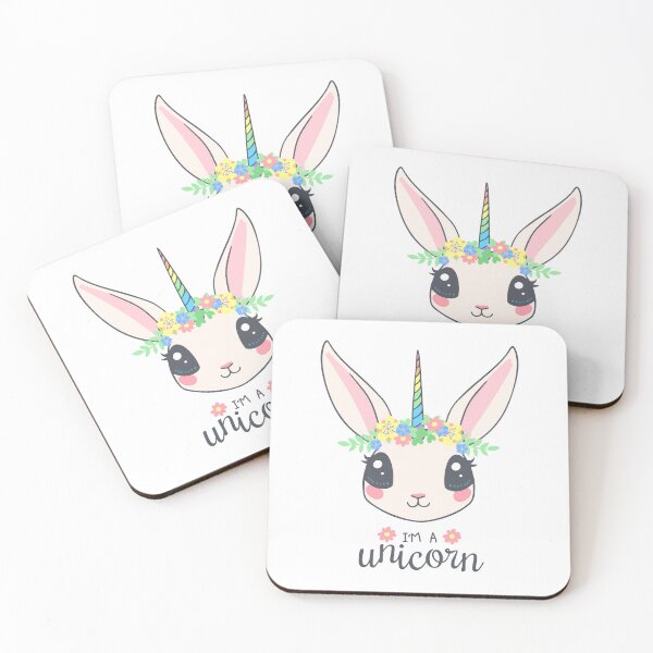 Item preview, Cute Unicorn Bunny Kawaii Floral Animal Design designed and sold by     Sela Art .