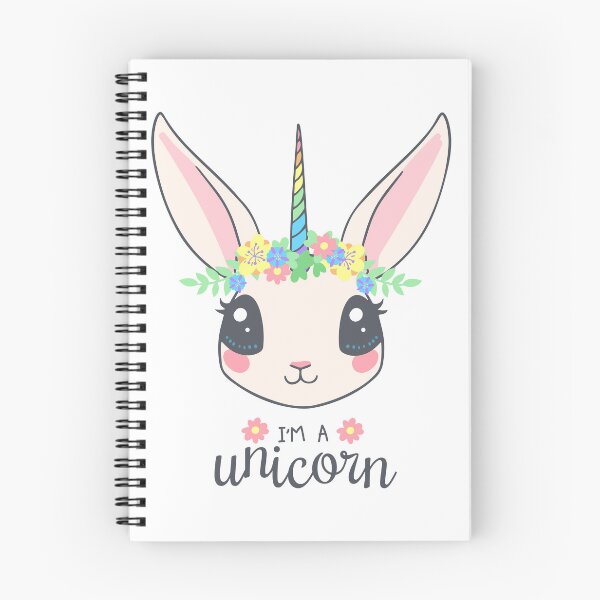 Item preview, Cute Unicorn Bunny Kawaii Floral Animal Design designed and sold by سله أرت.