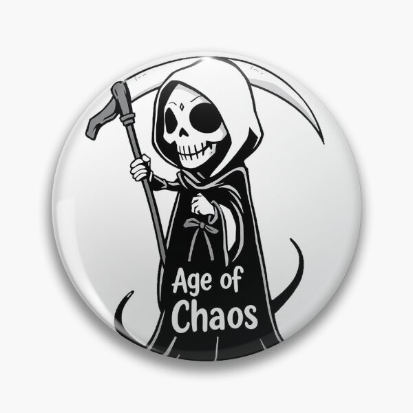 Item preview, Age of Chaos – Funny Grim Reaper Design designed and sold by Mysterium AI.