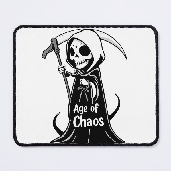 Item preview, Age of Chaos – Funny Grim Reaper Design designed and sold by Mysterium AI.
