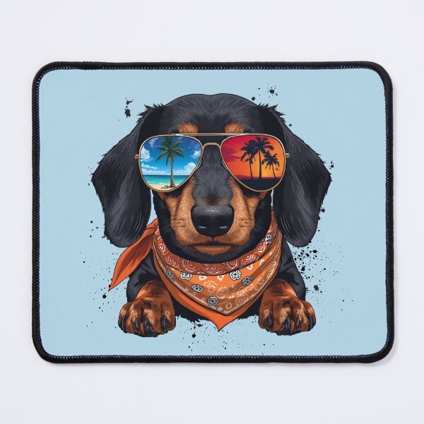 Item preview, COOL BLACK DACHSHUND DOG designed and sold by BKDIGITALSHOP.