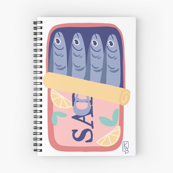 Item preview, Sardines illustration designed and sold by KatieBehanArt.