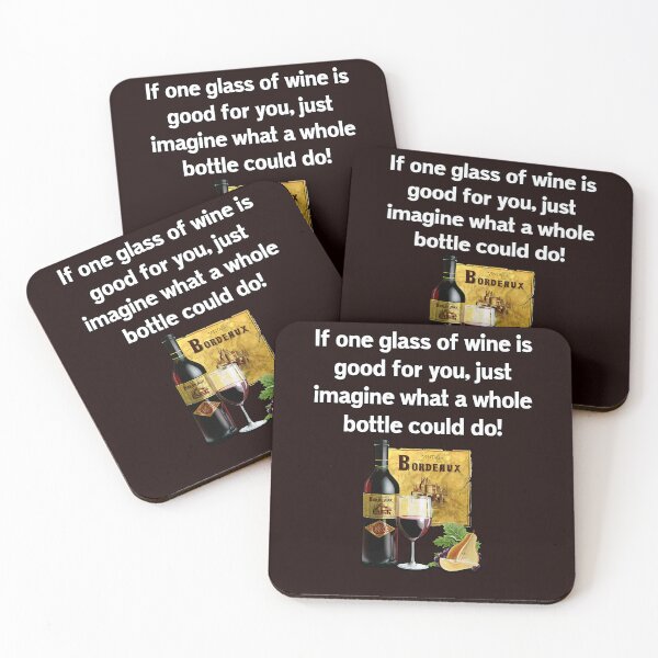 Item preview, Funny Humor Art Design If One Glass Of Wine Is Good For You designed and sold by fantasticdesign.