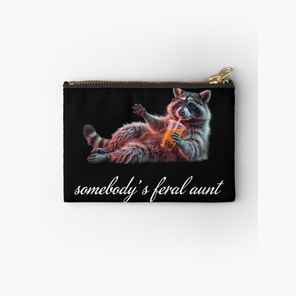 Item preview, Somebody's Feral Aunt Funny Raccoon Boba Tea Meme Cute Trash Panda designed and sold by ZBIFBOUETLA.