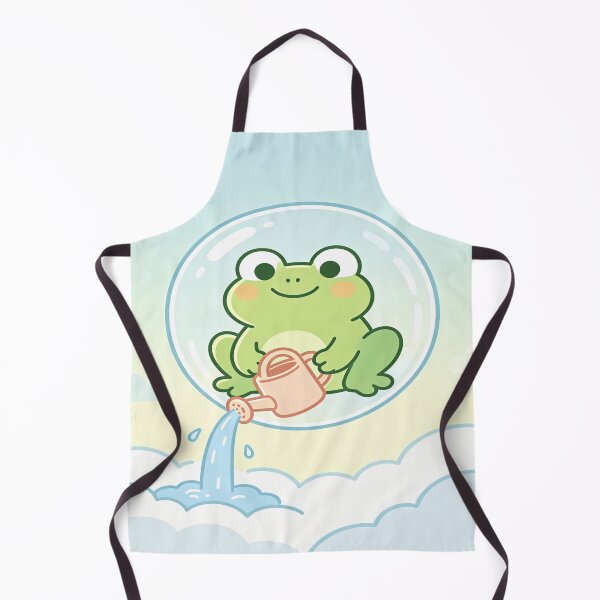 Item preview, Cute Frog in a Bubble Watering Clouds - Kawaii Pastel Art designed and sold by ZINO WORLD.