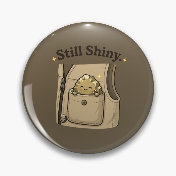 Item preview, Still Shiny Funny Rockhound Sticker for Crystal & Mineral Collectors designed and sold by SimplePoDesign.