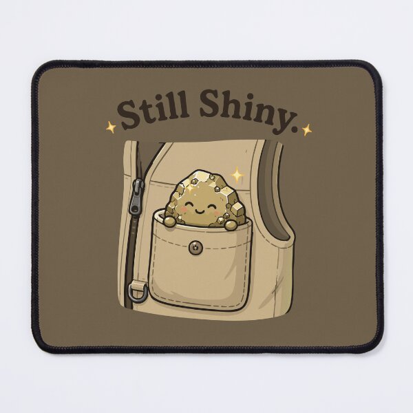 Item preview, Still Shiny Funny Rockhound Sticker for Crystal & Mineral Collectors designed and sold by SimplePoDesign.