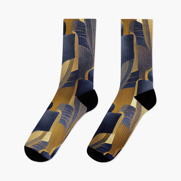 Item preview, Vintage Royal Blue And Golden Art Deco Pattern designed and sold by DEC02.