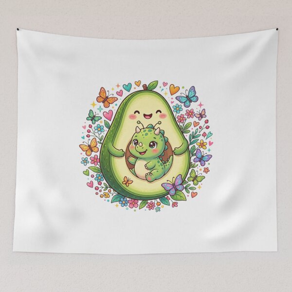 Item preview, Baby dinosaur in avocado designed and sold by kidoramagic.