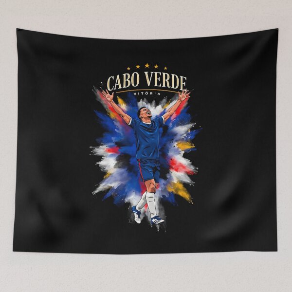 Item preview, Cabo Verde Soccer African Football Blue Sharks Cape Verde Fan designed and sold by Redgiant87x.