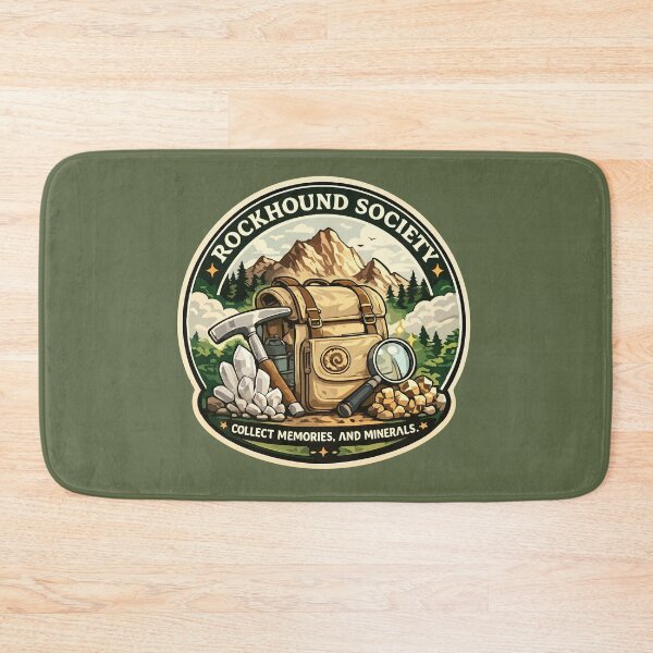 Item preview, Rockhound Society Badge Sticker for Geology & Mineral Collectors designed and sold by SimplePoDesign.
