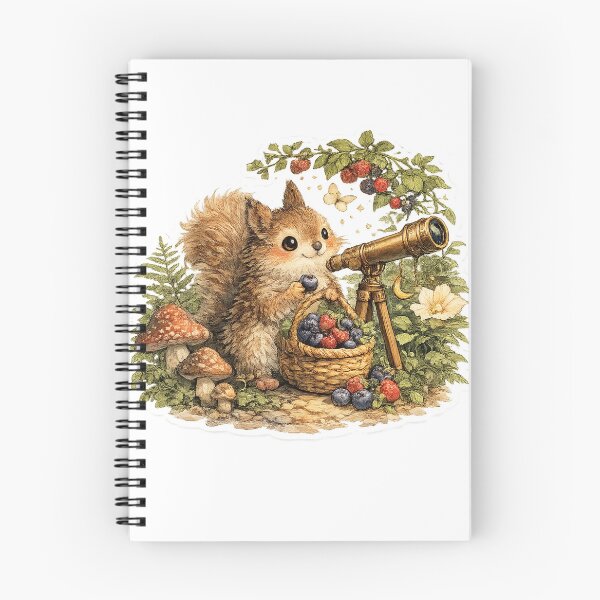 Item preview, Woodland Squirrel Berry Picker Cottagecore Sticker designed and sold by Alpha-mike13.