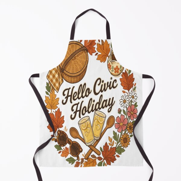 Item preview, Hello Civic Holiday Retro Picnic Canadian Summer Vintage Design designed and sold by InspiredCreatives.
