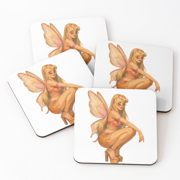 Item preview, Fairy Succubus Pin-Up | Original Fantasy Retro Glamour Illustration designed and sold by Cosplayvintage.