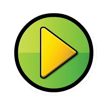 Artwork thumbnail, Geometry Dash start button by RandomStuff store