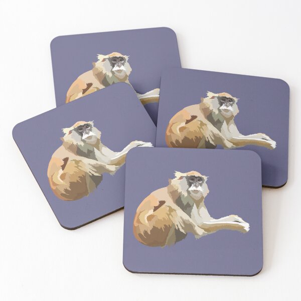 Item preview,  P is for Patas Monkey,Patas Monkey Artwork – Graceful Primate Illustration and African Wildlife Design designed and sold by PrettylittlepastelUk.