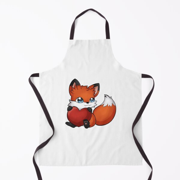 Item preview, Cute Kawaii Fox Holding Heart Cartoon designed and sold by سله أرت.