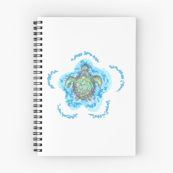 Item preview, Aesthetic Sea Turtle Watercolor Mandala Black Background Design designed and sold by DreamerX.