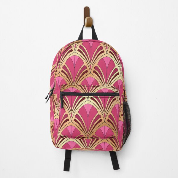 Item preview, Art Deco Romantic Red, Pink And Golden-Hues Pattern designed and sold by DEC02.