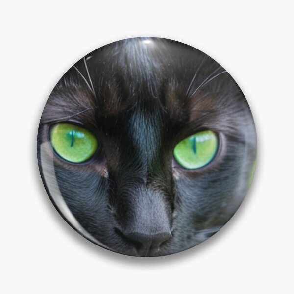 Item preview, Animals - Black Cat with Green Eyes, Hypnotic Gaze and Contemporary Design designed and sold by World-Pets.