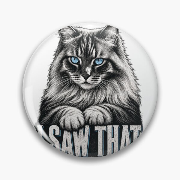 Item preview, I Saw That – Judgmental Blue-Eyed Cat designed and sold by Bohospiritart.