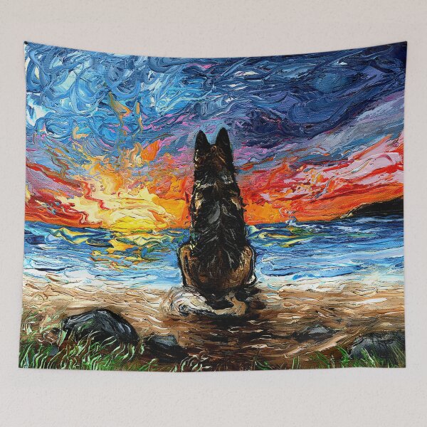 Item preview, Beach Days - German Shepherd designed and sold by AjaTrier.