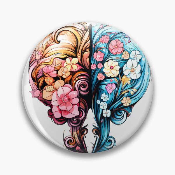 Item preview, Floral Mind Heart – Emotional Balance Design designed and sold by Mysterium AI.