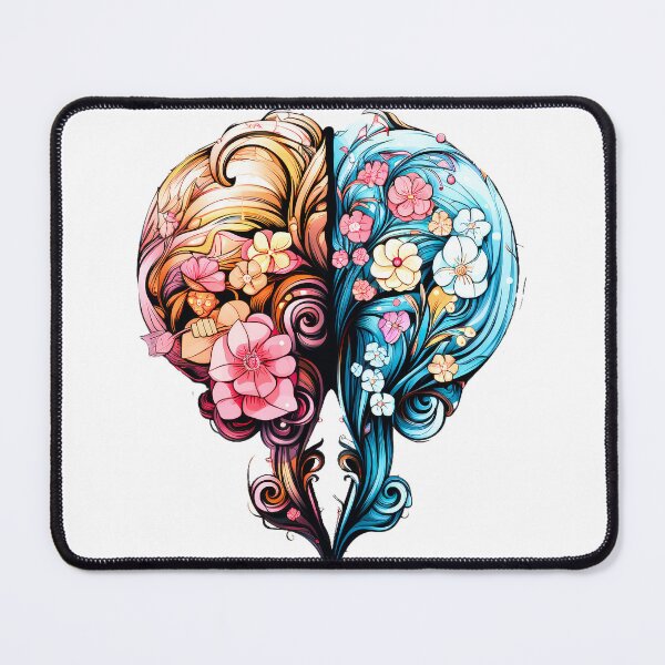 Item preview, Floral Mind Heart – Emotional Balance Design designed and sold by Mysterium AI.