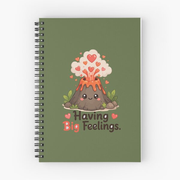 Item preview, Having Big Feelings Cute Volcano Sticker for Geology Lovers & Emotional Support designed and sold by SimplePoDesign.