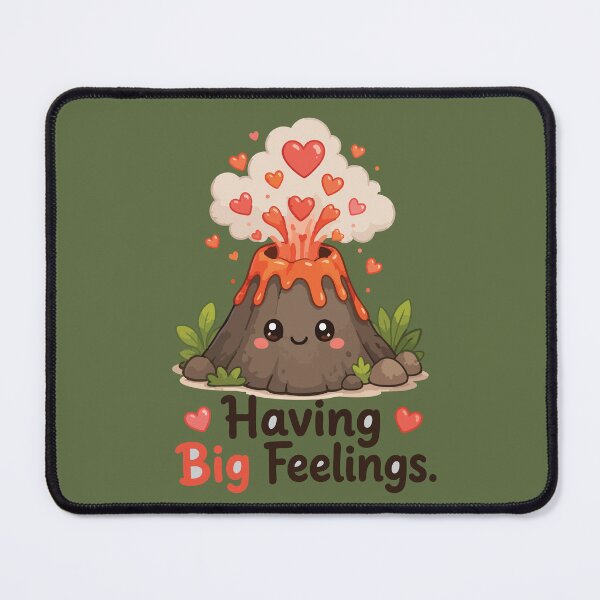 Item preview, Having Big Feelings Cute Volcano Sticker for Geology Lovers & Emotional Support designed and sold by SimplePoDesign.