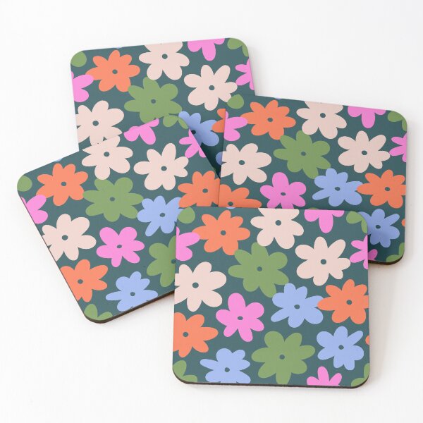 Item preview, Modern Floral Print with Colorful Flowers designed and sold by kenagui.