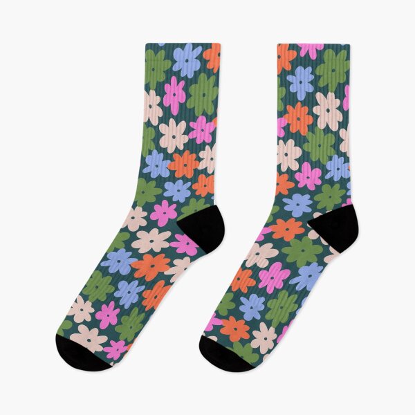 Item preview, Modern Floral Print with Colorful Flowers designed and sold by kenagui.