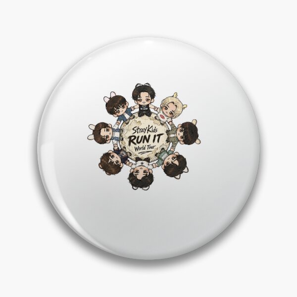 Item preview, Stray Kids Run It World Tour Shirt, Cute Chibi Member Circle Tee, SKZ Kpop Fan Gift, Stay Concert Merch, Comfort Colors Shirt designed and sold by BerryHand.