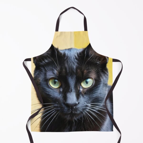 Item preview, Animals - Black Cat with Green Eyes, Mysterious and Captivating Gaze designed and sold by World-Pets.