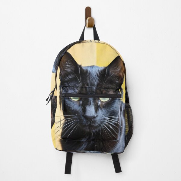 Item preview, Animals - Black Cat with Green Eyes, Mysterious and Captivating Gaze designed and sold by World-Pets.
