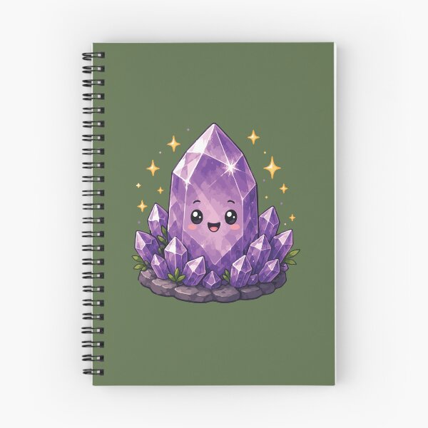 Item preview, Cute Amethyst Crystal Sticker for Crystal Lovers, Rock Collectors & Geology Fans designed and sold by SimplePoDesign.