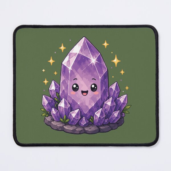 Item preview, Cute Amethyst Crystal Sticker for Crystal Lovers, Rock Collectors & Geology Fans designed and sold by SimplePoDesign.