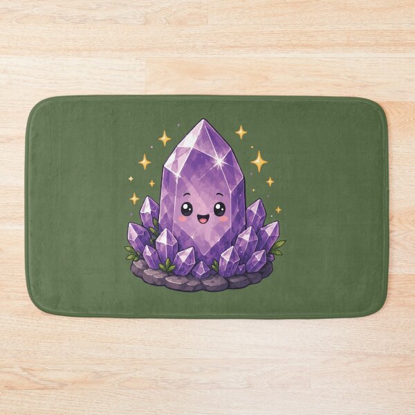 Item preview, Cute Amethyst Crystal Sticker for Crystal Lovers, Rock Collectors & Geology Fans designed and sold by SimplePoDesign.