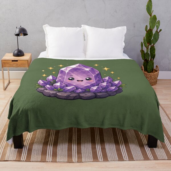 Item preview, Cute Amethyst Crystal Sticker for Crystal Lovers, Rock Collectors & Geology Fans designed and sold by SimplePoDesign.