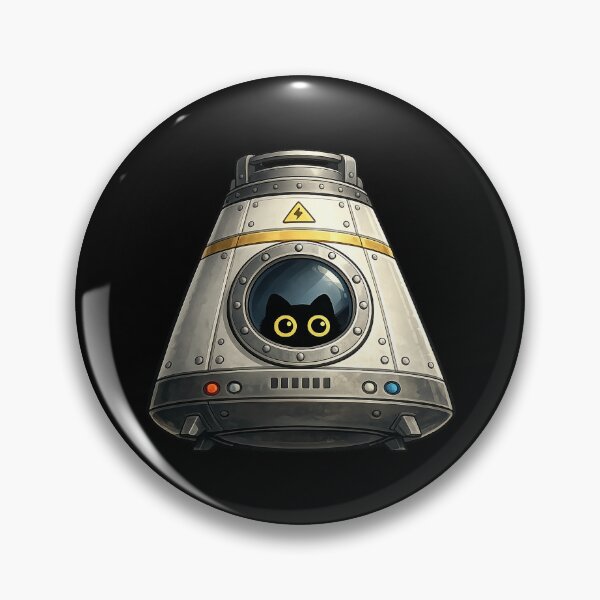 Item preview, Cute Black Cat Space Capsule — Ready For Launch designed and sold by Dream Machine.