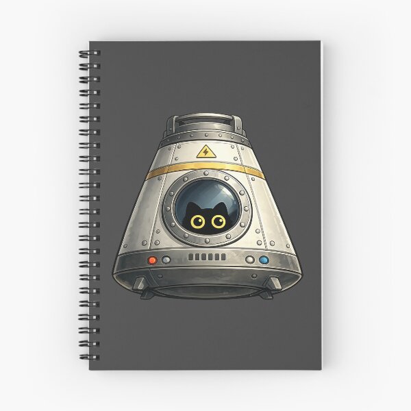 Item preview, Cute Black Cat Space Capsule — Ready For Launch designed and sold by Dream Machine.