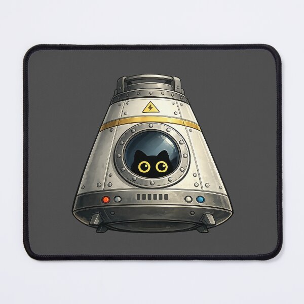Item preview, Cute Black Cat Space Capsule — Ready For Launch designed and sold by Dream Machine.