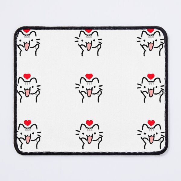 Item preview, Happy cat with heart designed and sold by SelectedByLotte.
