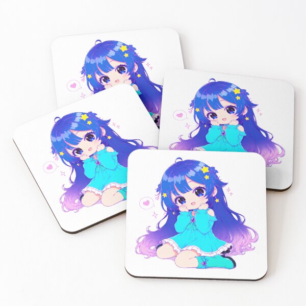 Item preview, Cute Chibi Girl Blushing | Original Kawaii Sticker designed and sold by artistanithe.