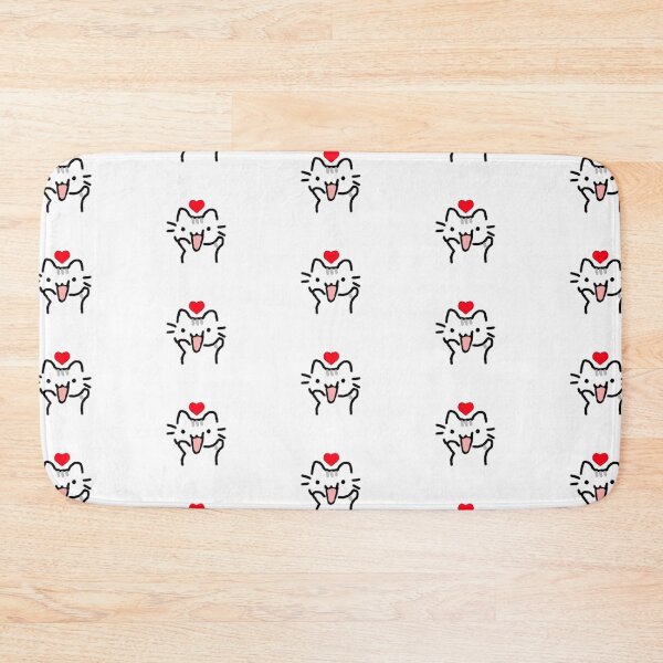 Item preview, Happy cat with heart designed and sold by SelectedByLotte.