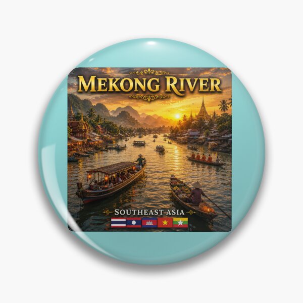 Item preview,  The Mekong River  Southeast Asia designed and sold by globetrottergfx.