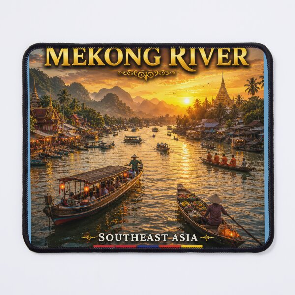 Item preview, The Mekong River Southeast Asia designed and sold by globetrottergfx.