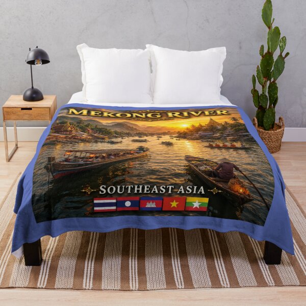 Item preview,  The Mekong River  Southeast Asia designed and sold by globetrottergfx.