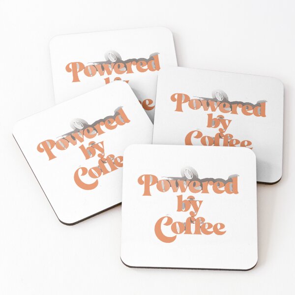 Item preview, Powered by Coffee Funny Coffee Lover designed and sold by inkfusionhub99.