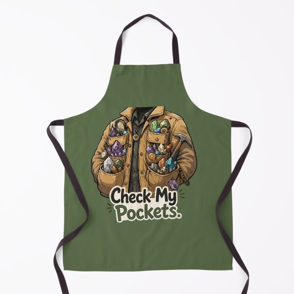 Item preview, Check My Pockets Funny Rockhound Sticker for Crystal Collectors & Geology Lovers designed and sold by SimplePoDesign.